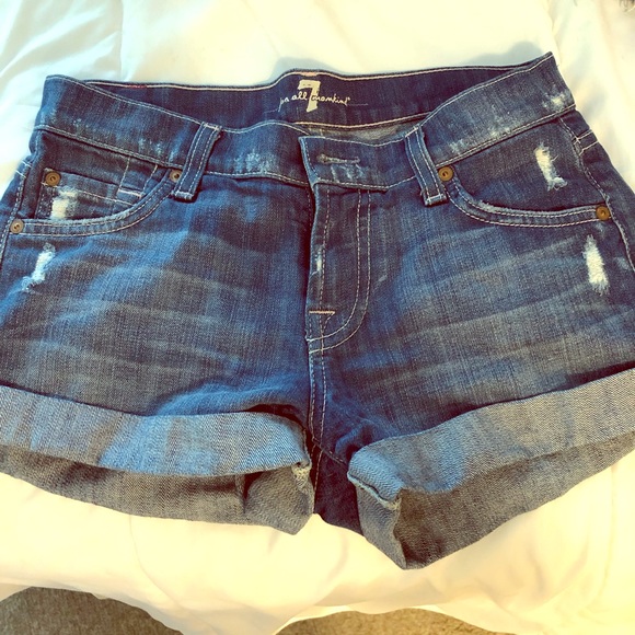 seven denim shorts